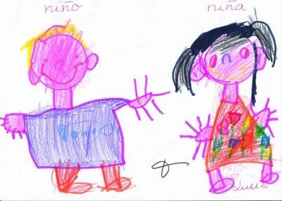 ni&ntilde;o y ni&ntilde;a